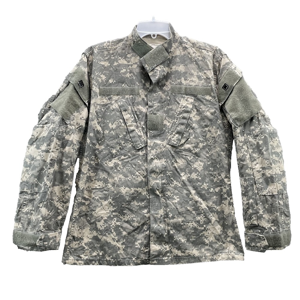 US ARMY Uniform Coat Jacket Men's Small Long Digital Camo Work Tactical Military